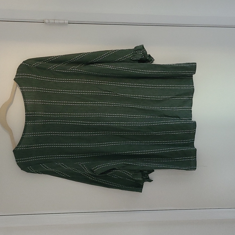 Embroidered Ruffle Sleeve Top - Picture 3 of 4
